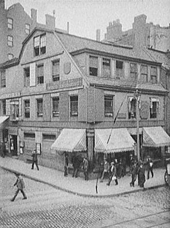 Historic photo: old corner book store